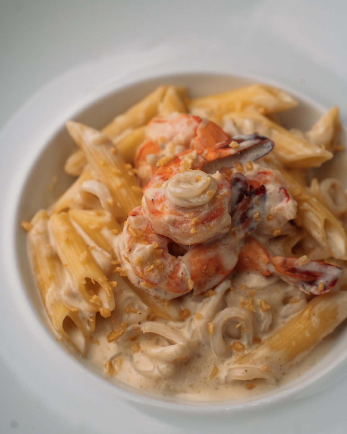 Seafood alfredo
